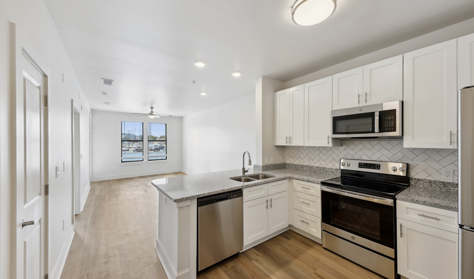 Kitchen with white cabinets Kitchen with white cabinets